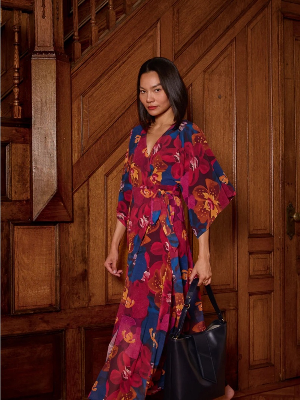 NWT Mixed by Nasrin Maxi Dress in Vesper